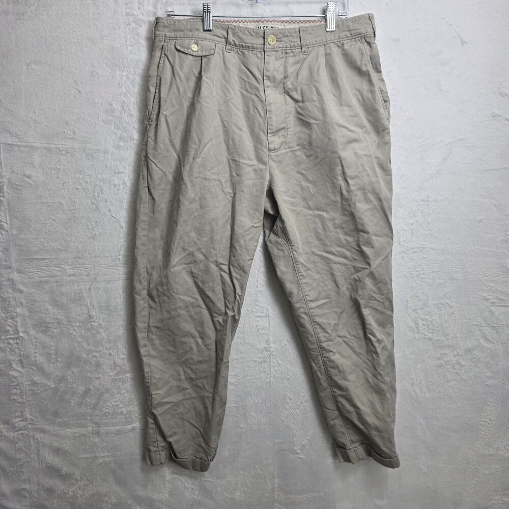 Alex Mill Chino Pants Men 34x26 Twill Cotton Flat Front Light Beige